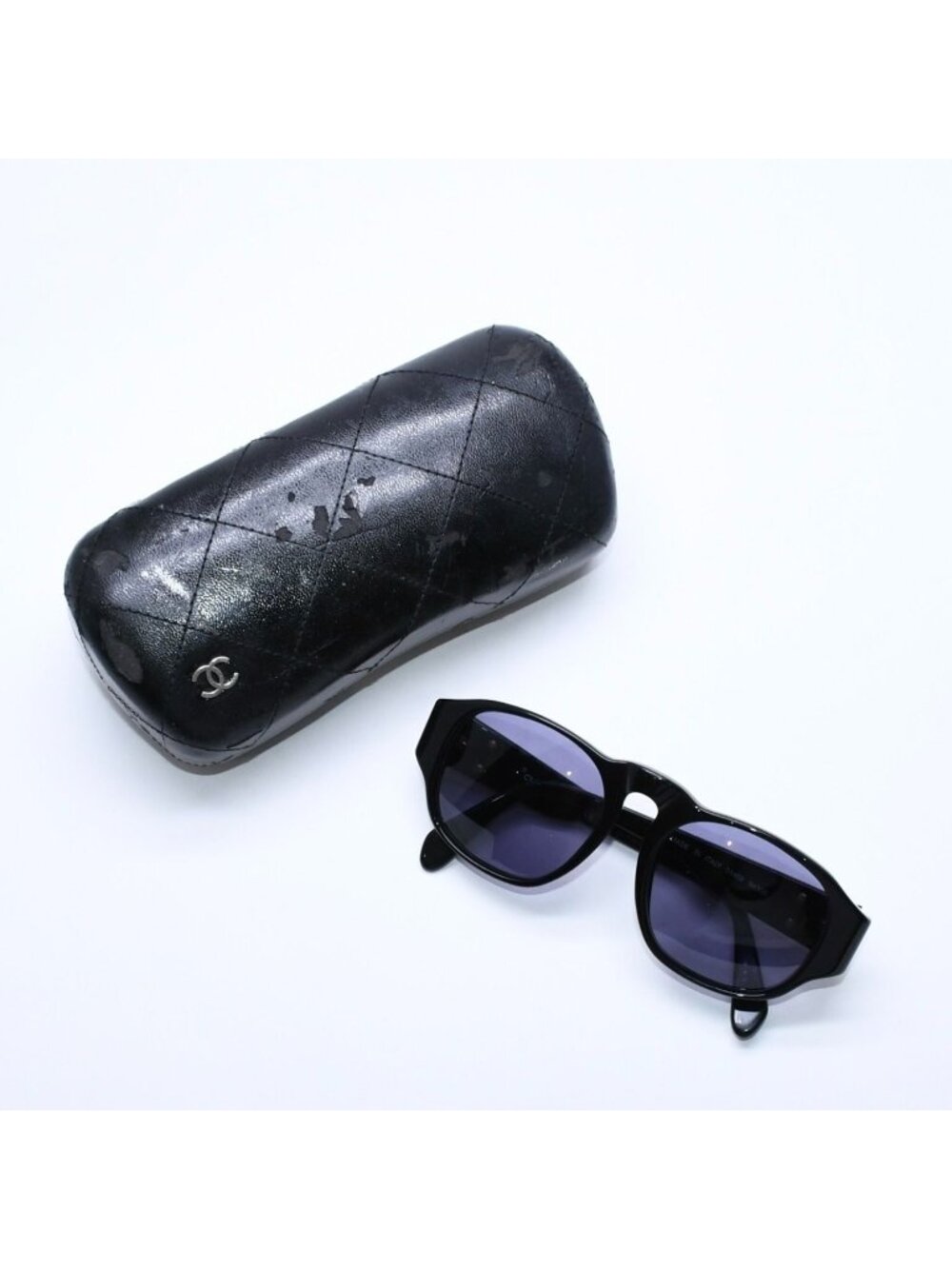 Chanel Sunglasses Eyewear Black Gold
